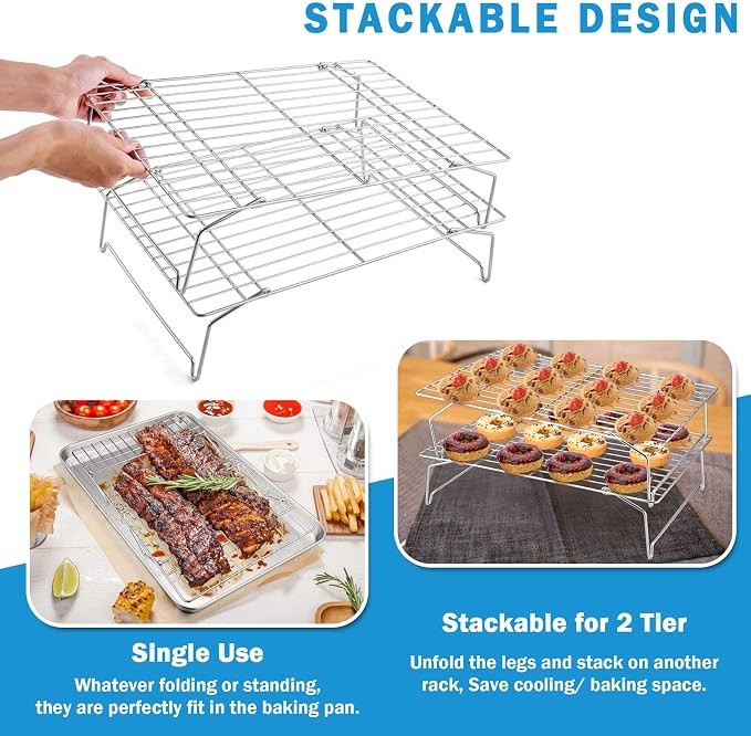 P&P CHEF 16 Inch Stainless Steel Baking Sheet - Image 5
