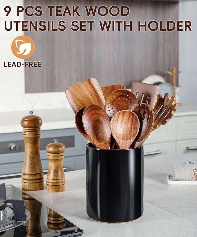 Nucookery Wooden Cooking Utensils Set - Image 2