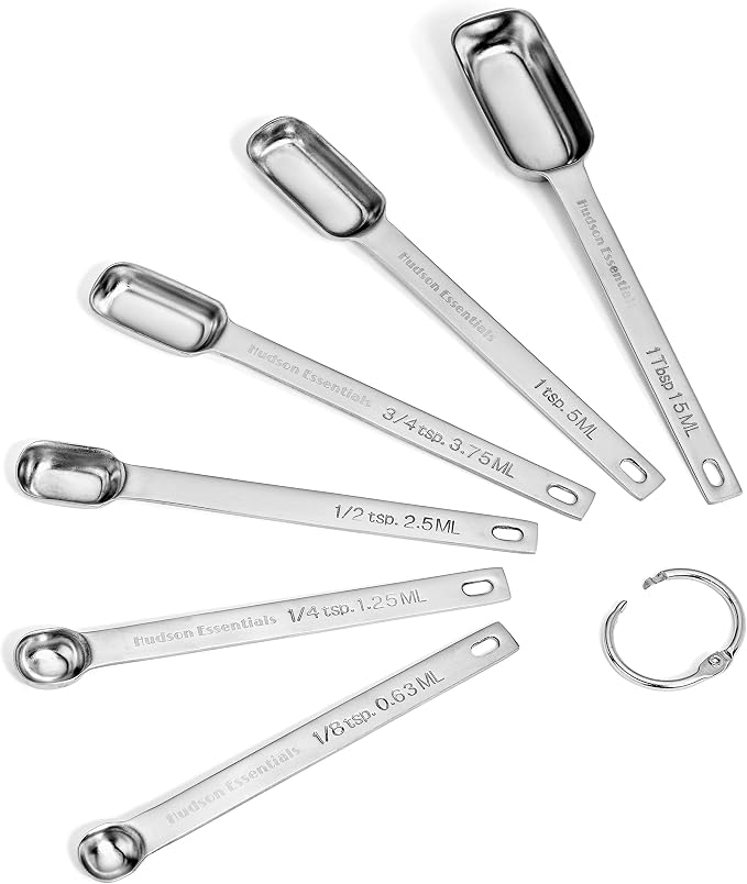 Hudson Essentials Stainless Steel Measuring Cups and Spoons Set - Image 4