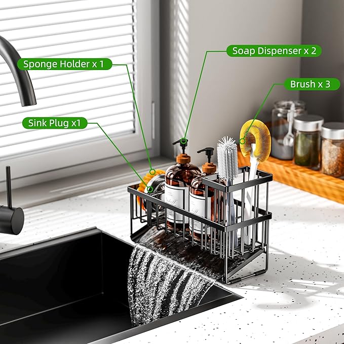 Cisily Extra Large Kitchen Sink Caddy Organzier - Image 5