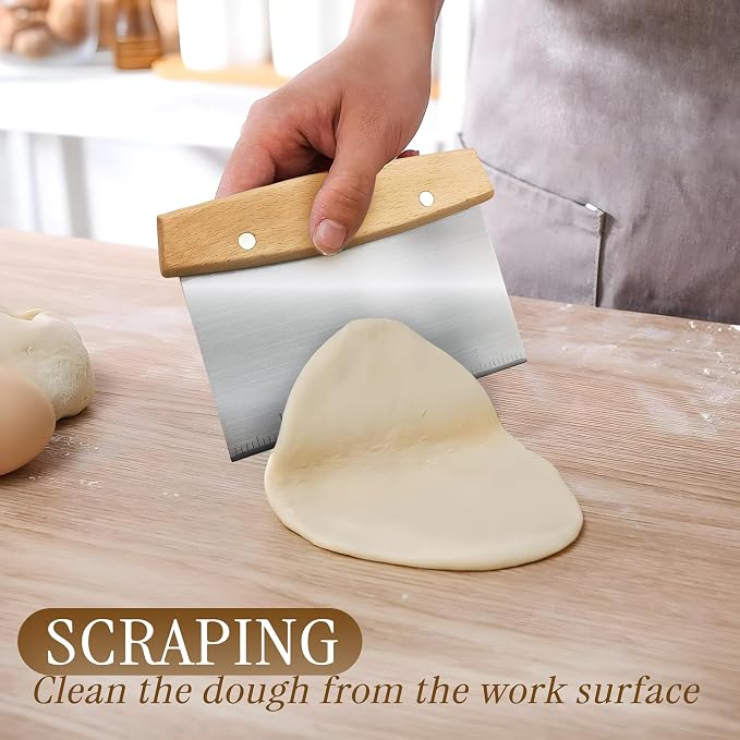 Multipurpose Bench Scraper, Dough Scraper and Dough Cutter - Image 6