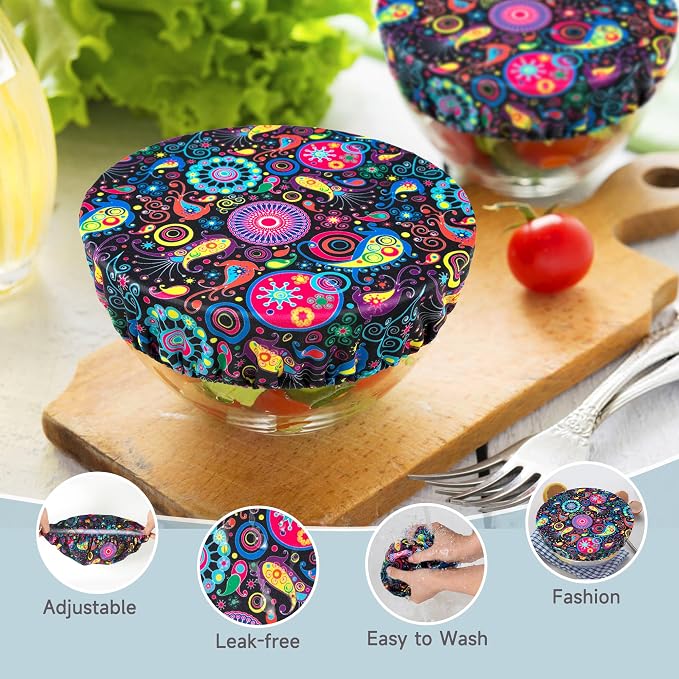 wegreeco Elastic Reusable Bowl Covers - Image 2