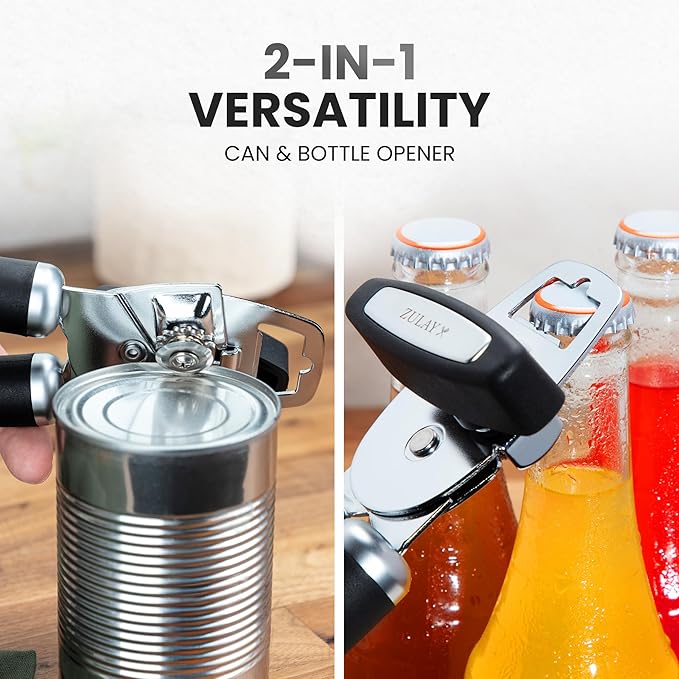 Zulay Kitchen Heavy Duty Stainless Steel Can Opener Manual - Image 3