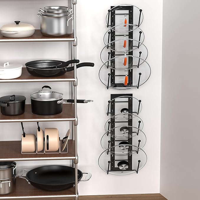 Cisily 8 Layers of Adjustable Pot Lid Organizer Rack - Image 7