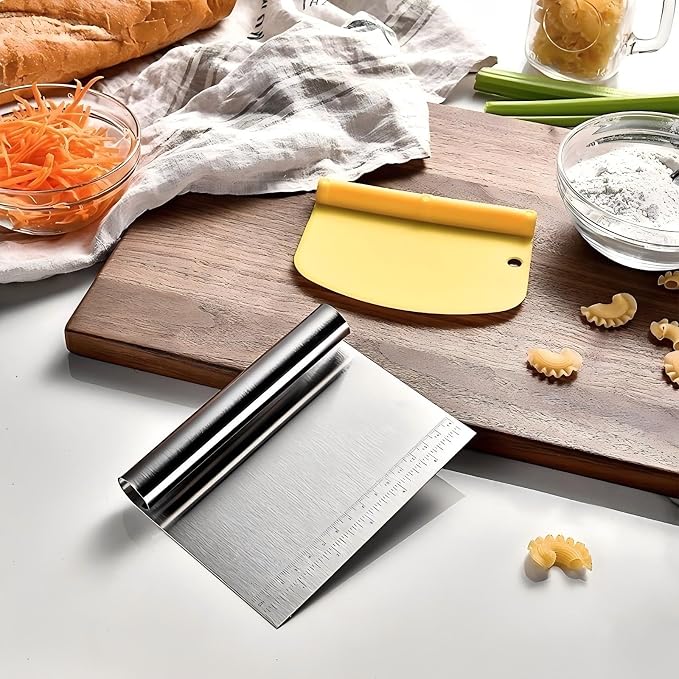 Dough Pastry Scraper Stainless Steel Bench Scraper - Image 8