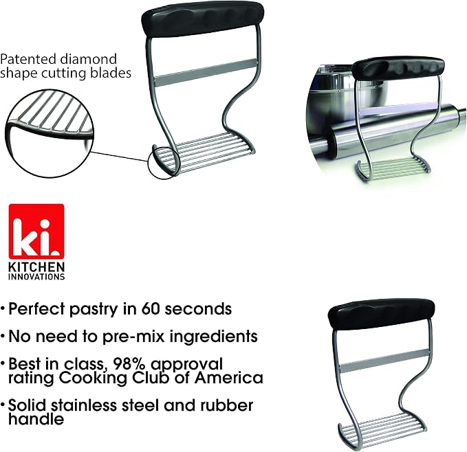 Perfect Pie Dough Blender & Pastry Cutter Tool – Heavy Duty Stainless Steel - Image 6