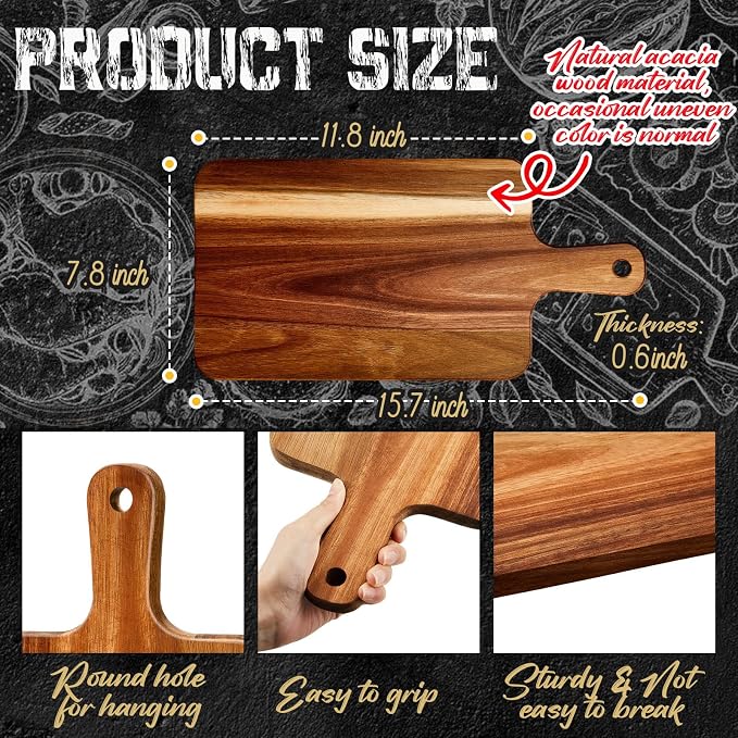 Nuenen 10 Pcs Wood Cutting Board - Image 2