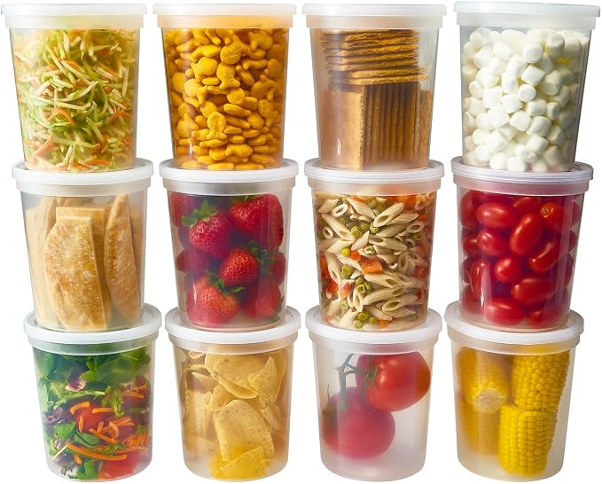 DuraHome - Deli food Storage Containers - Clear Plastic Premium Quality by DuraHome