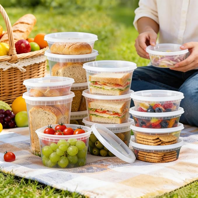 BYSNOW 60 Sets Deli Containers - Image 6