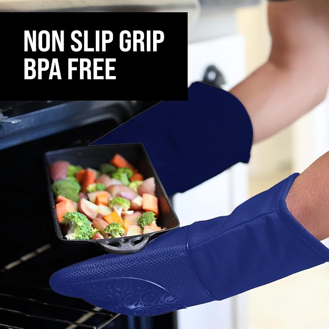BPA-Free Soft Silicone Oven Mitts - Image 5