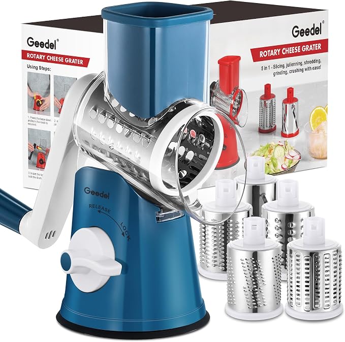 Geedel Rotary Cheese Grater Cheese Shredder by Geedel