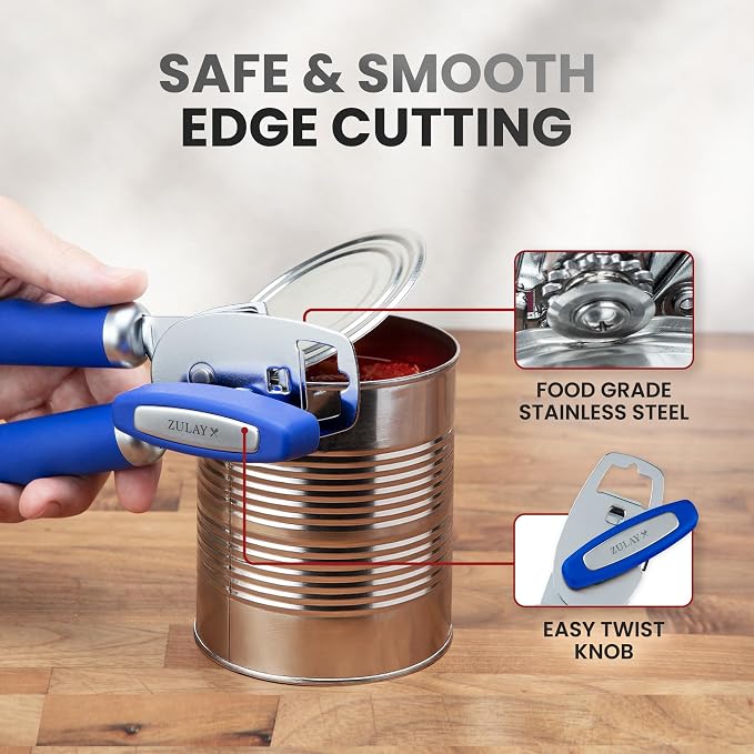 Zulay Kitchen Heavy Duty Stainless Steel Can Opener Manual - Image 4