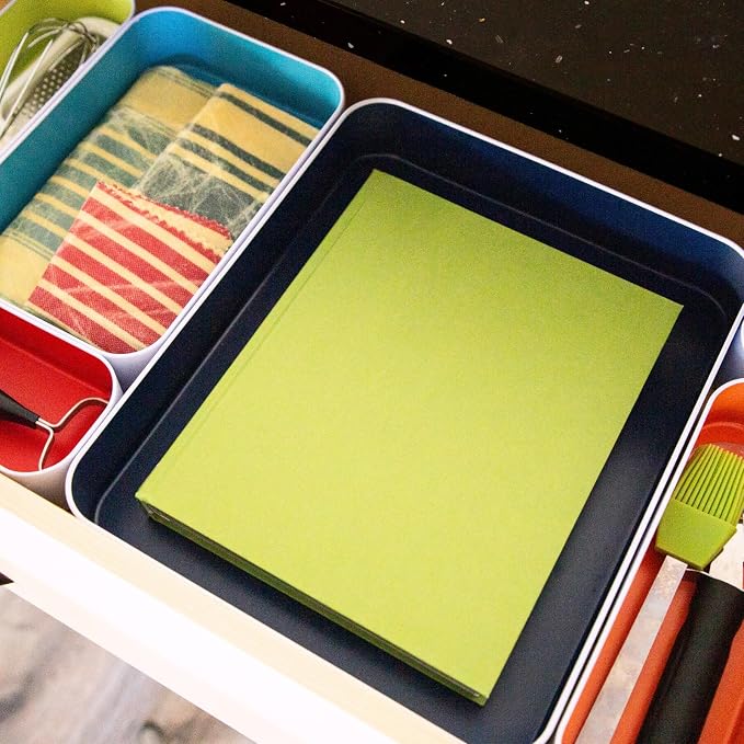 Three by Three Seattle 12 Piece Metal Organizer Tray Set - Image 4
