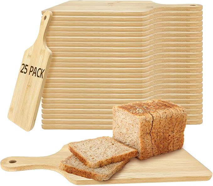 25 PCS Cutting Board Bulk Wood Chopping Board Laser Engraving Serving Board by YOUKEOLA