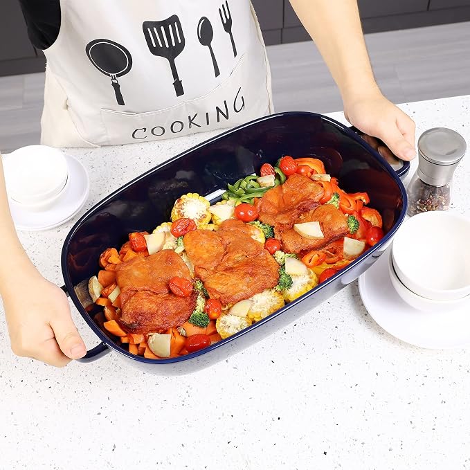 4.5 Quart Ceramic Baking Dish, Serving Bakeware - Image 3