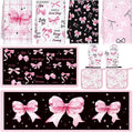 Fourluoo 10 Pcs Bow Kitchen Dish Towels Rugs Oven Mitts and Pot Holders Set by Fourluoo