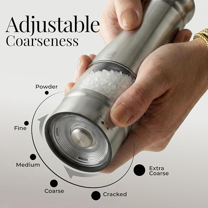 Electric Salt and Pepper Grinder Set - Image 4