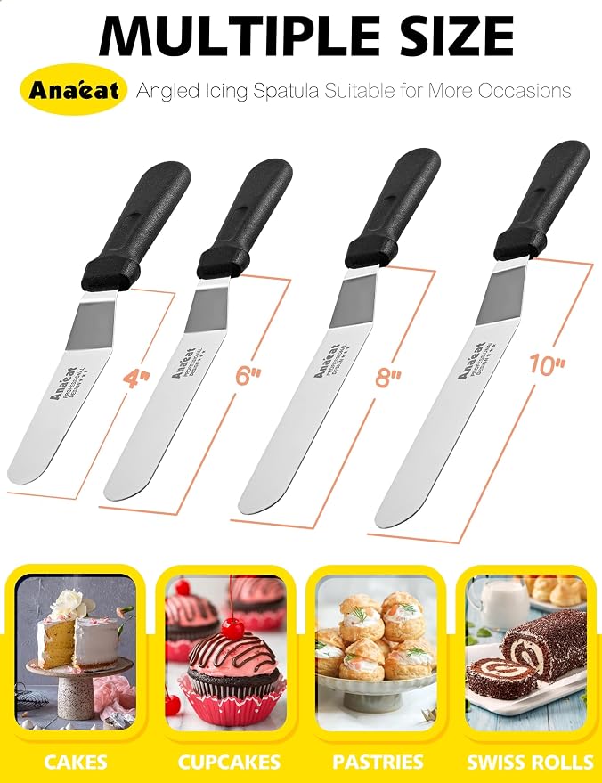 Anaeat Icing Spatulas, Pastry & Baking - Image 6