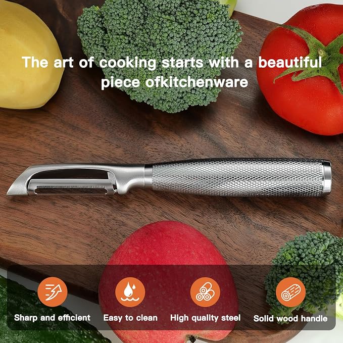 KULUNER I-Type Vegetable Peeler, 304 Stainless Steel Blade, Ultra Sharp Potato - Image 5