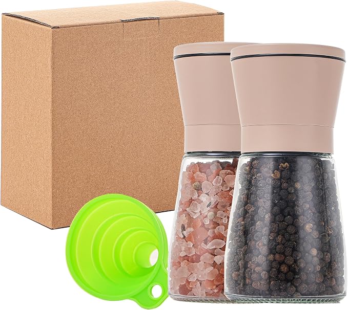 DAVIMADE Original Beige Salt and Pepper Grinder Set of 2 - Image 7