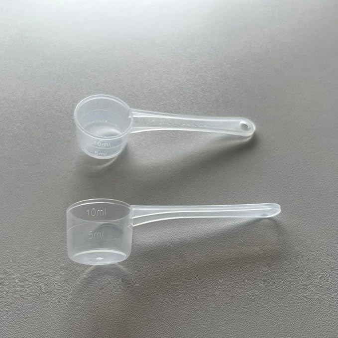 2-Pack Transparent 5 Gram 10 ML Teaspoons Measuring Spoons Scoop - Image 4
