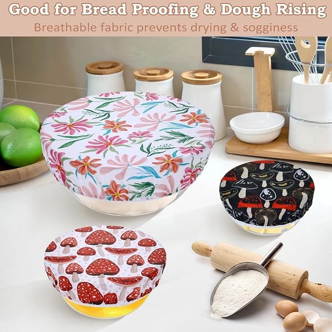 5-Size Reusable Beeswax Bowl Covers - Image 4