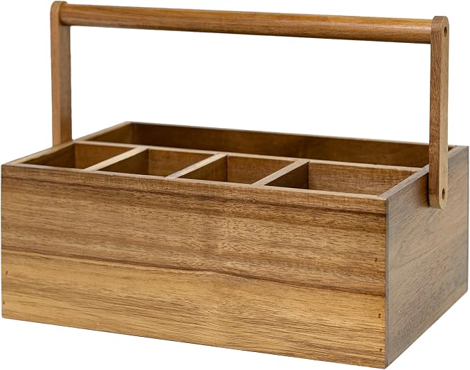 VaeFae Acacia Silverware Caddy by VaeFaeDirect