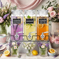 3 Pack 80 oz Tall Glass Drink Dispenser by RimCereal