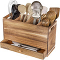 Acacia Wood Kitchen Utensil Holder by Vorisebo