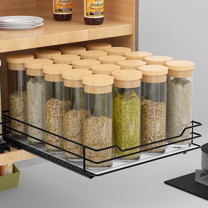 BOIVSHI Pull Out Spice Rack Organizer by BOIVSHI