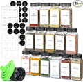 ComSaf 15Pcs 4oz Glass Spice Jars by ComSaf