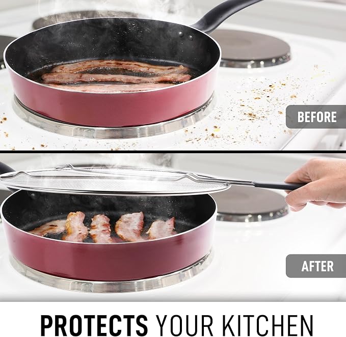 Zulay Kitchen Splatter Screen for Frying Pan - Image 5
