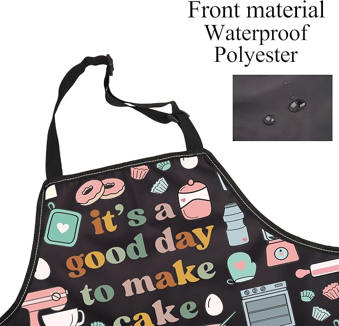 FUSTMW Cake Maker Gifts for Baker Kitchen Baking Apron - Image 3