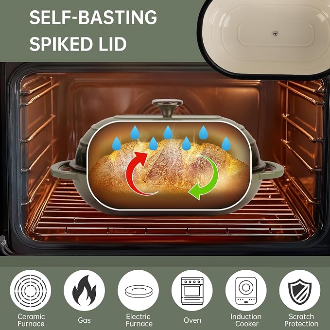 Premium Enameled Cast Iron Dutch Oven - Image 7