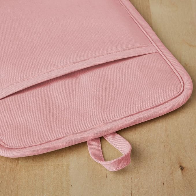 KitchenAid Ribbed Soft Silicone Pot Holder 2-Pack Set, Dried Rose - Image 4