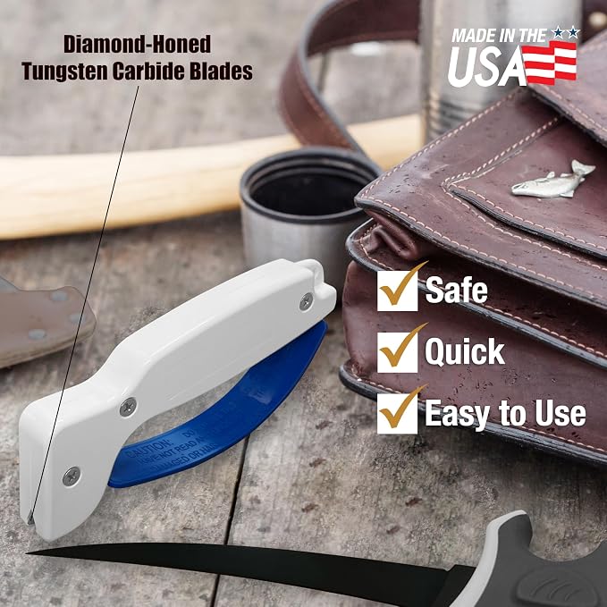 AccuSharp Knife & Tool Sharpener, Hones & Sharpens Straight & Serrated Knives - Image 4