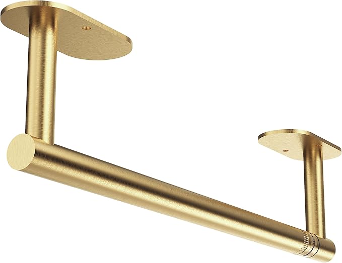 Paper Towel Holder Under Cabinet, Self Adhesive or Wall Mounted SUS304 by WZKALY