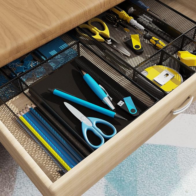 Desk Drawer Organizer, Office Desk Organizer Tray - Image 7