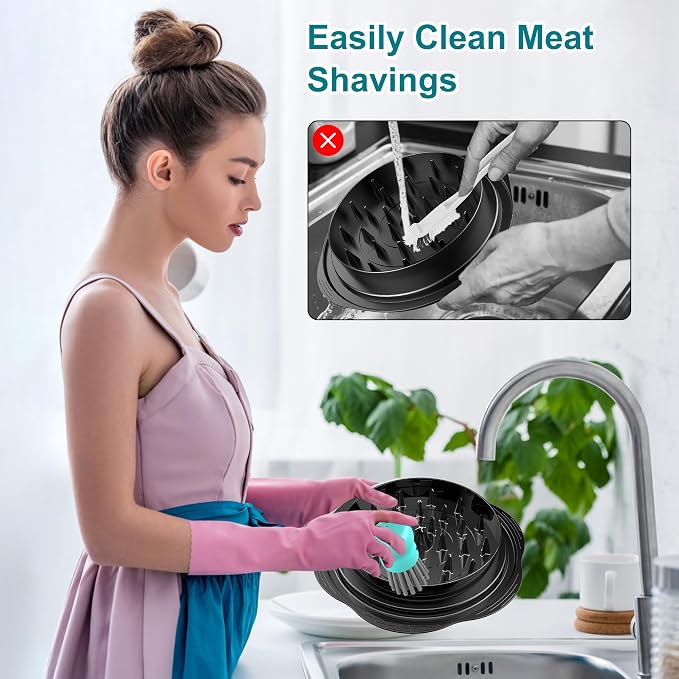 Mini Dish Brush for Cleaning Chicken Shredder, Palm Brush Dish Scrubber - Image 2