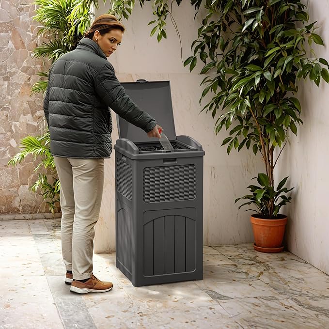 Greesum 33 Gallon Outdoor Trash Can - Image 6