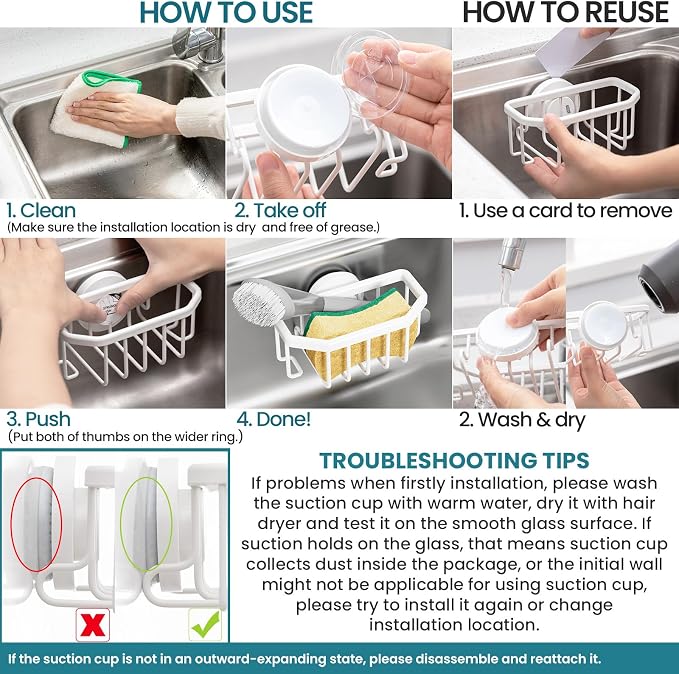 TAILI Sponge Holder for Kitchen Sink - Image 8