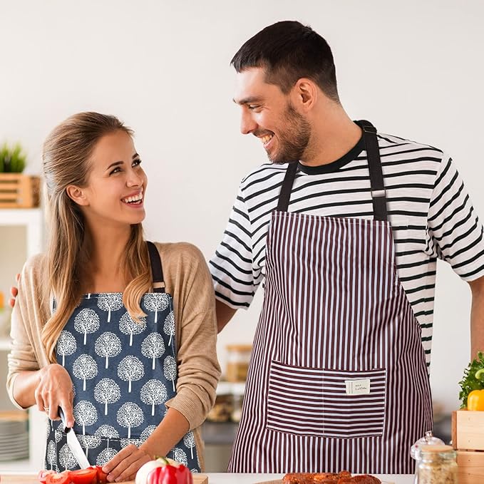 SATINIOR 3 Pieces Waterproof Bib Apron - Image 2