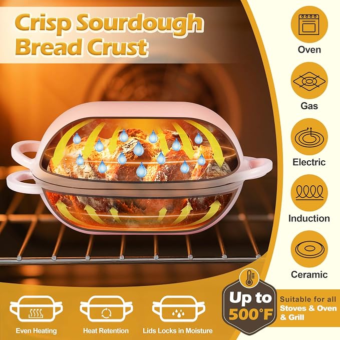 Homikit Enameled Cast Iron Dutch Oven - Image 3