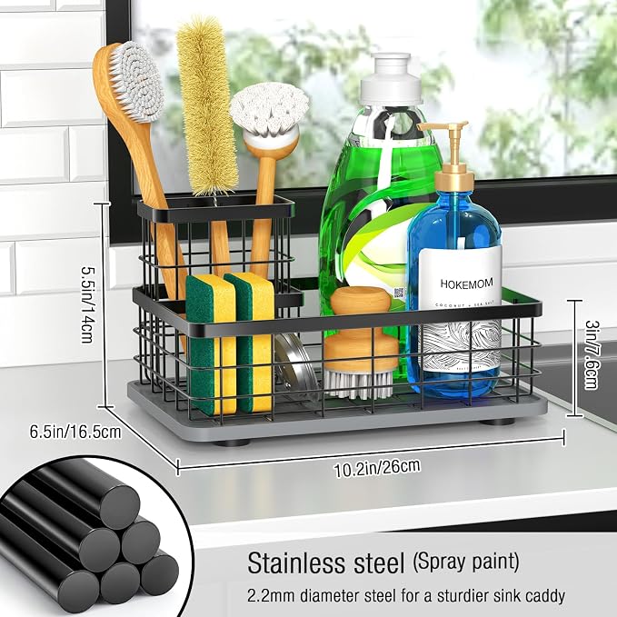 Kitchen Sink Caddy Organizer, Sponge Holder - Image 4