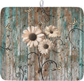 Dish Drying Mat for Kitchen Counter 16 x 18 Inch Rustic Vintage Daisy Floral by Unknown