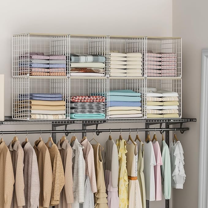 3PCS Stackable Closet Organizers and Storage, Closet Shelves - Image 5