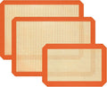 Silicone Baking Mat, 3 Pack Reusable Baking Mat, Food Safe Silicone Mats by Koolstuffs