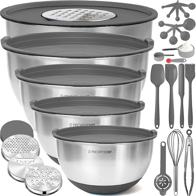 Priority Chef Stainless Steel Mixing Bowls by PriorityChef