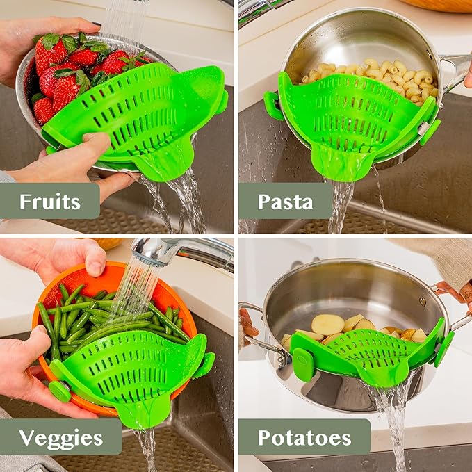 Kitchen Gizmo Snap N' Strain Clip On Strainer - Image 7