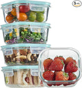 Vtopmart 5Pack 17.5oz Glass Storage Containers by Vtopmart